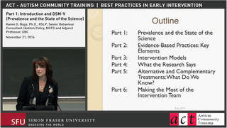 Best Practices in Early Intervention