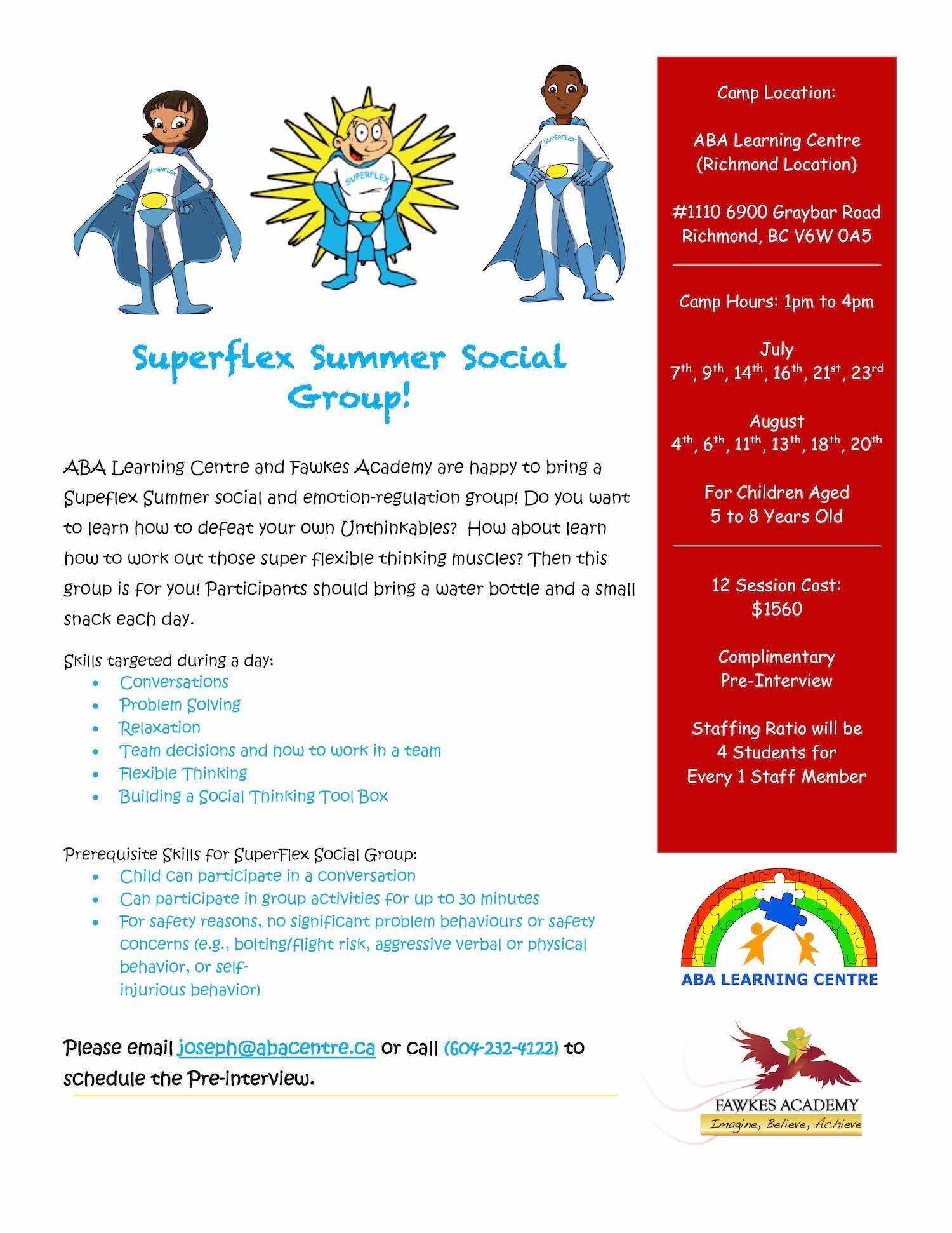 Superflex - Summer Social Skills Group