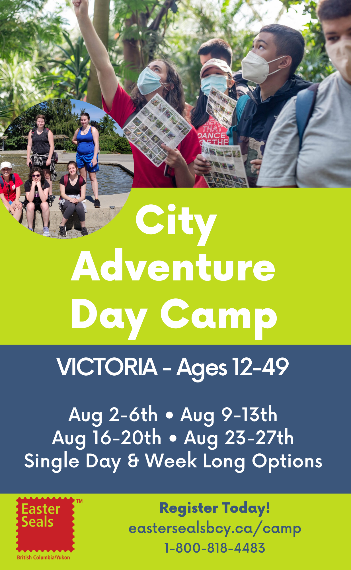 City Adventure Day Camp in Victoria - Single Day & Week Long Options (Ages 12-49)