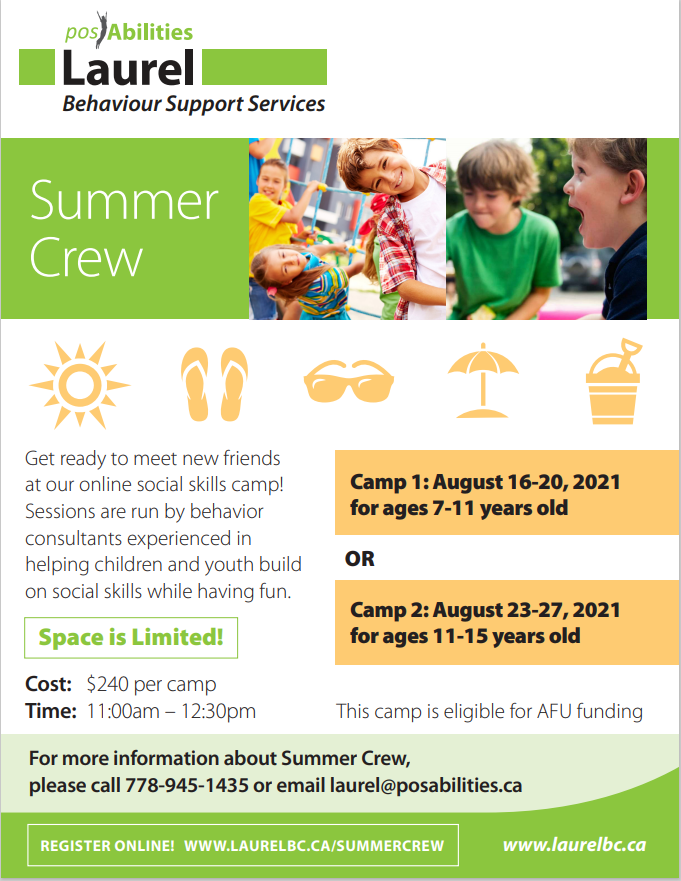 Summer Crew (Social Skills Camp)