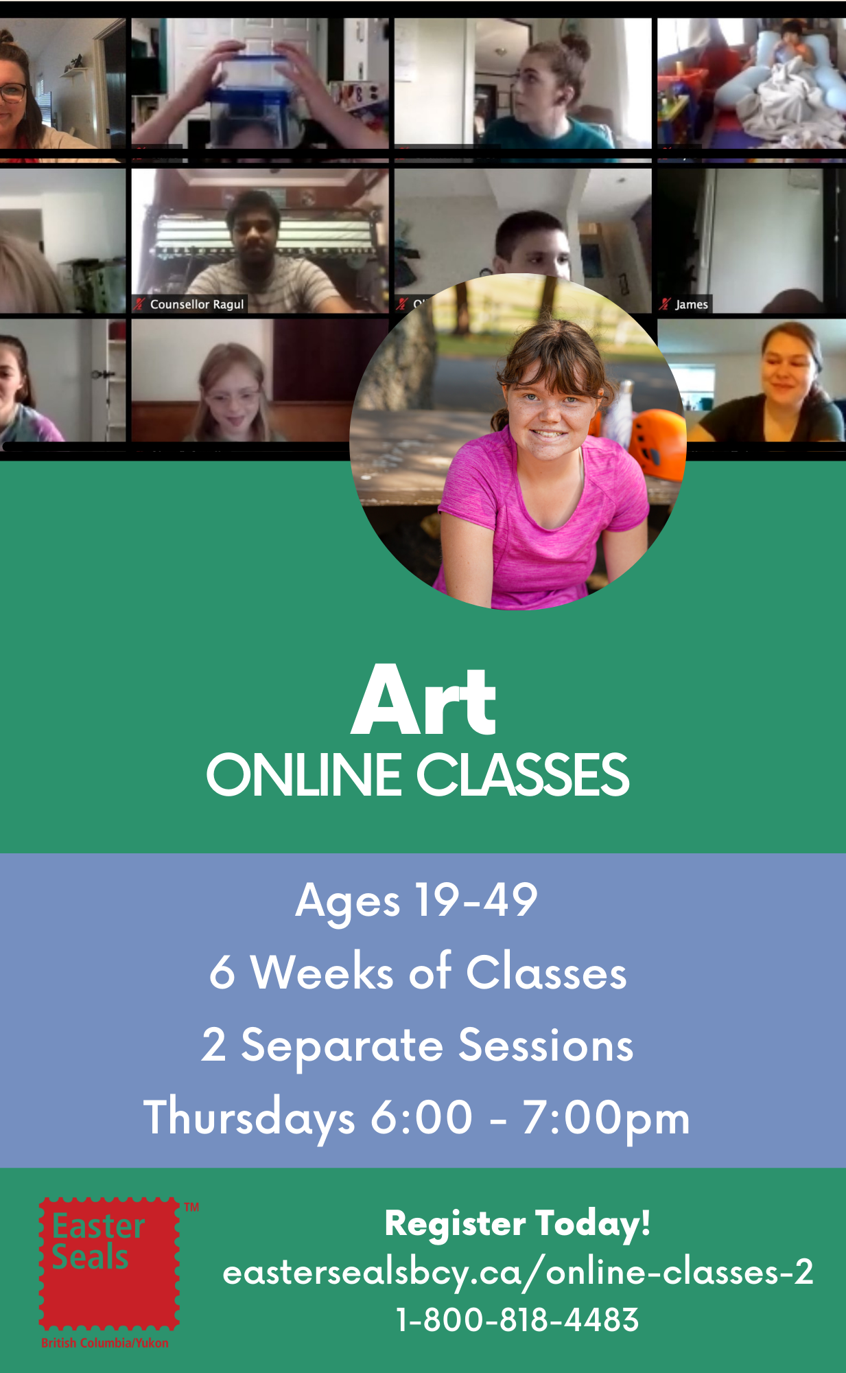 Art Classes for Ages 19-49
