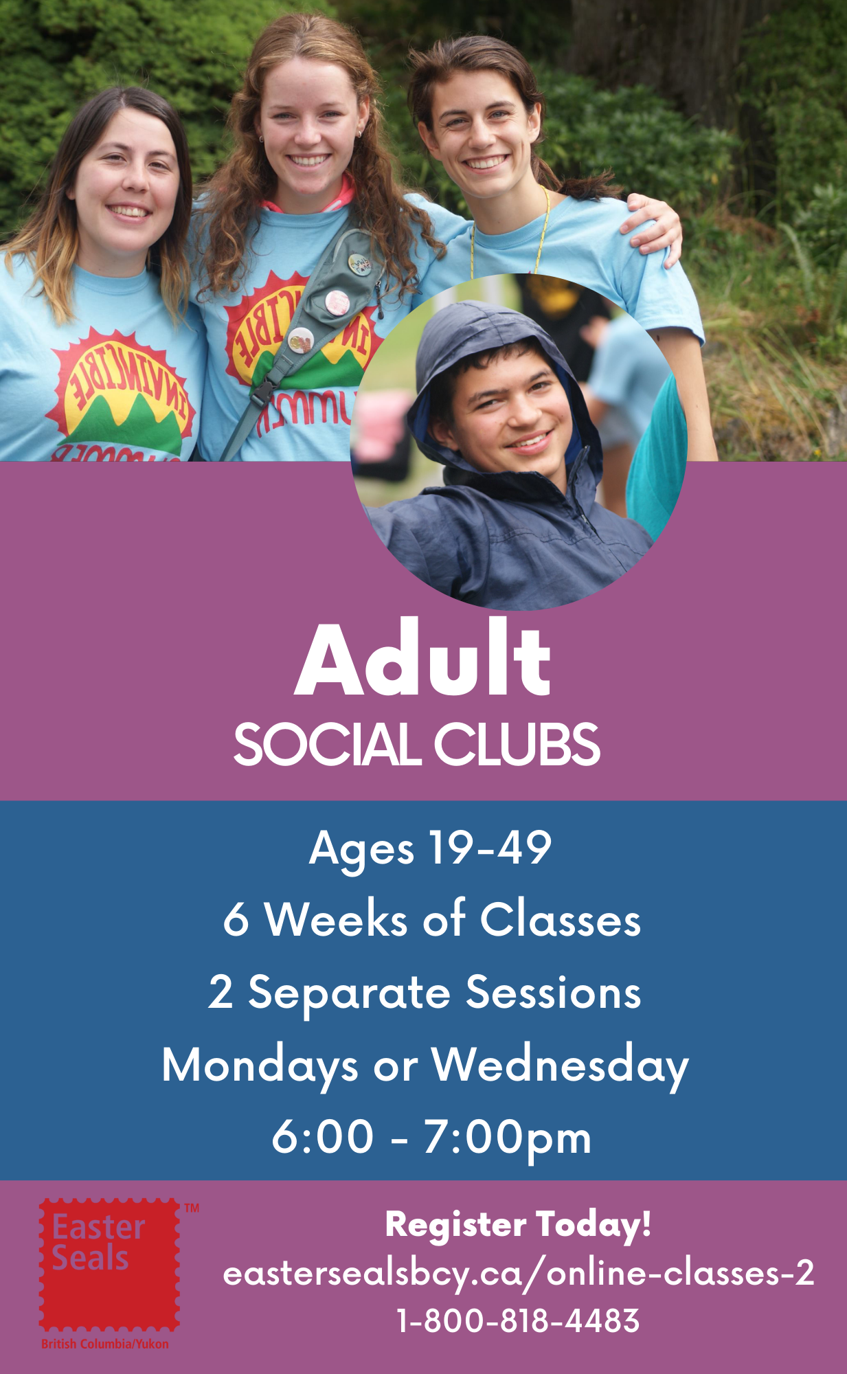 Adult Social Clubs for Ages 19-49