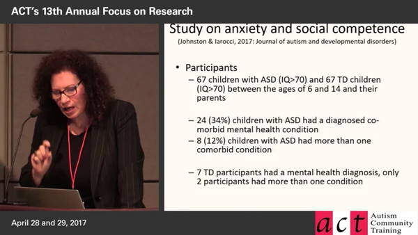 Understanding mental health problems and ASD – evidence-based case conceptualization to inform treatment planning - Jonathan Weiss