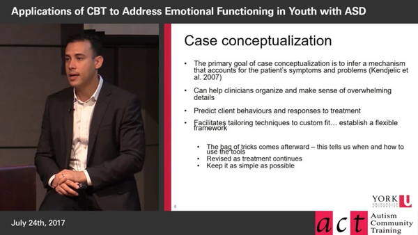 
                            Understanding mental health problems and ASD – evidence-based case conceptualization to inform treatment planning - Jonathan Weiss
                            