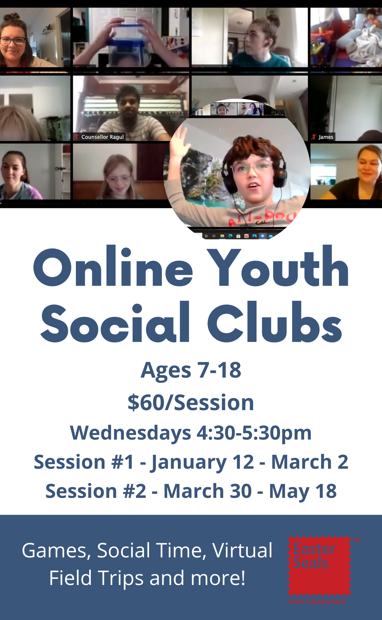 Online Youth Social Camps - Winter Session