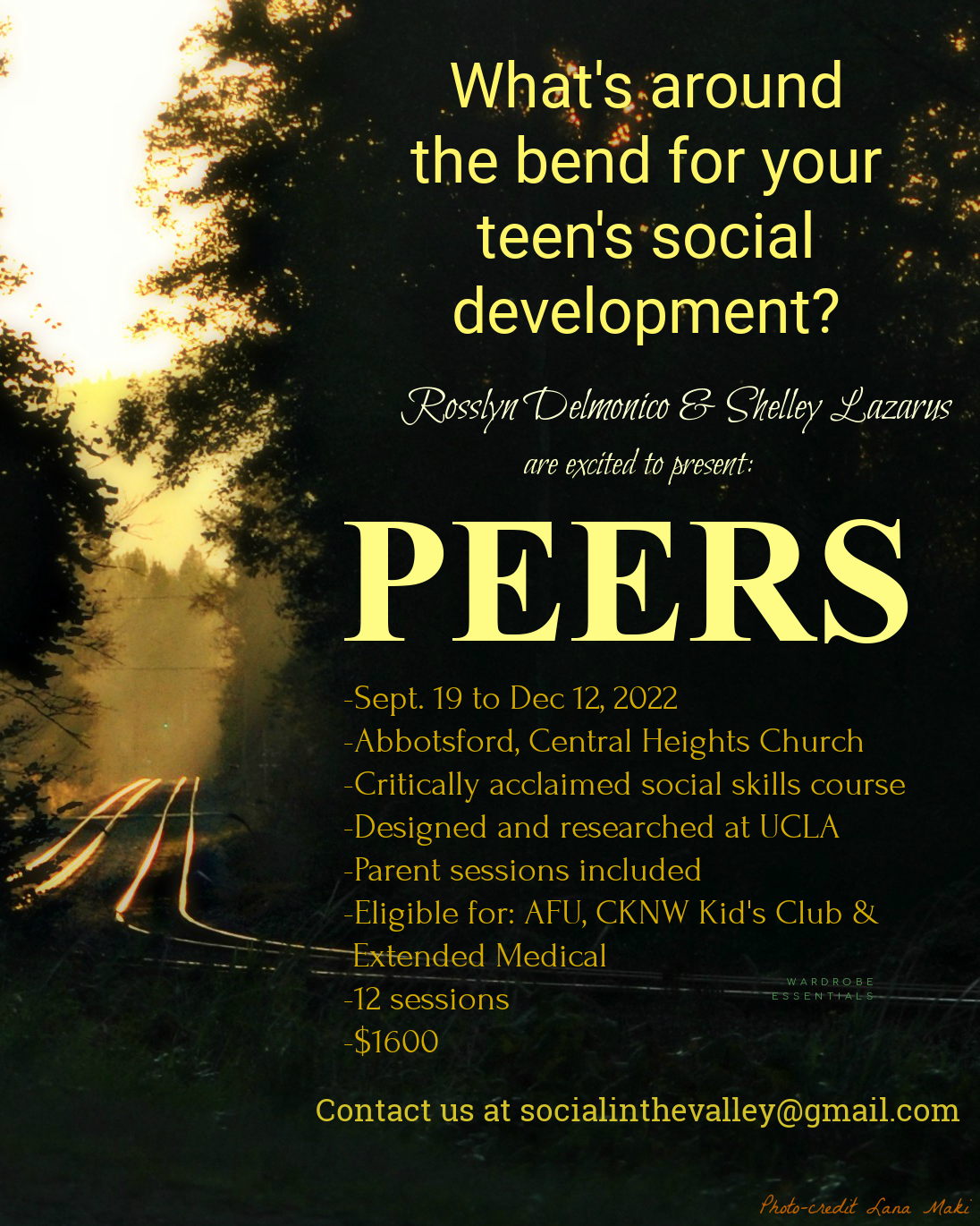 PEERS© in the Valley, Social Skills Class for Pre-teens, Teens and Caregivers