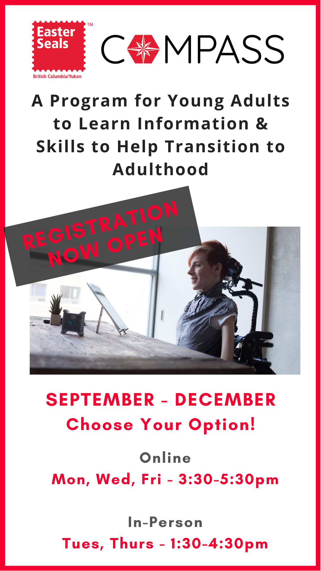 Easter Seals Compass Program for Young Adults - In-Person Option
