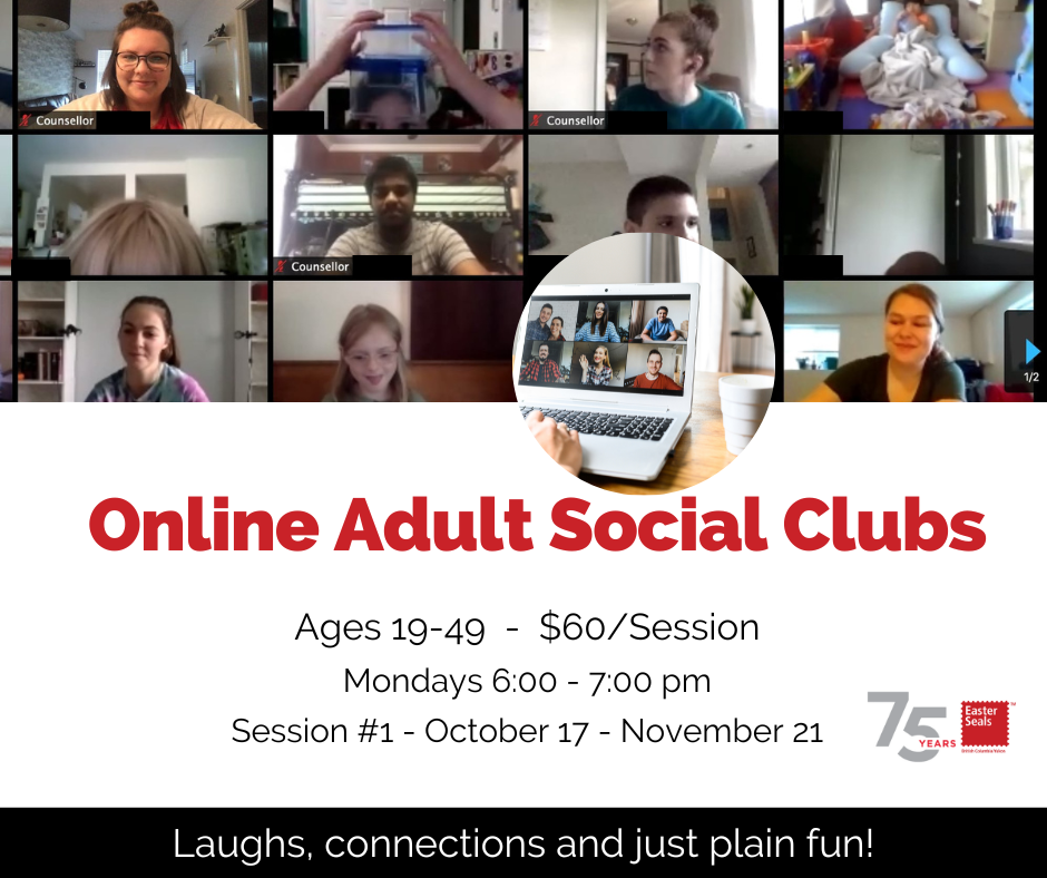 Easter Seals Adult's Social Club (Online)