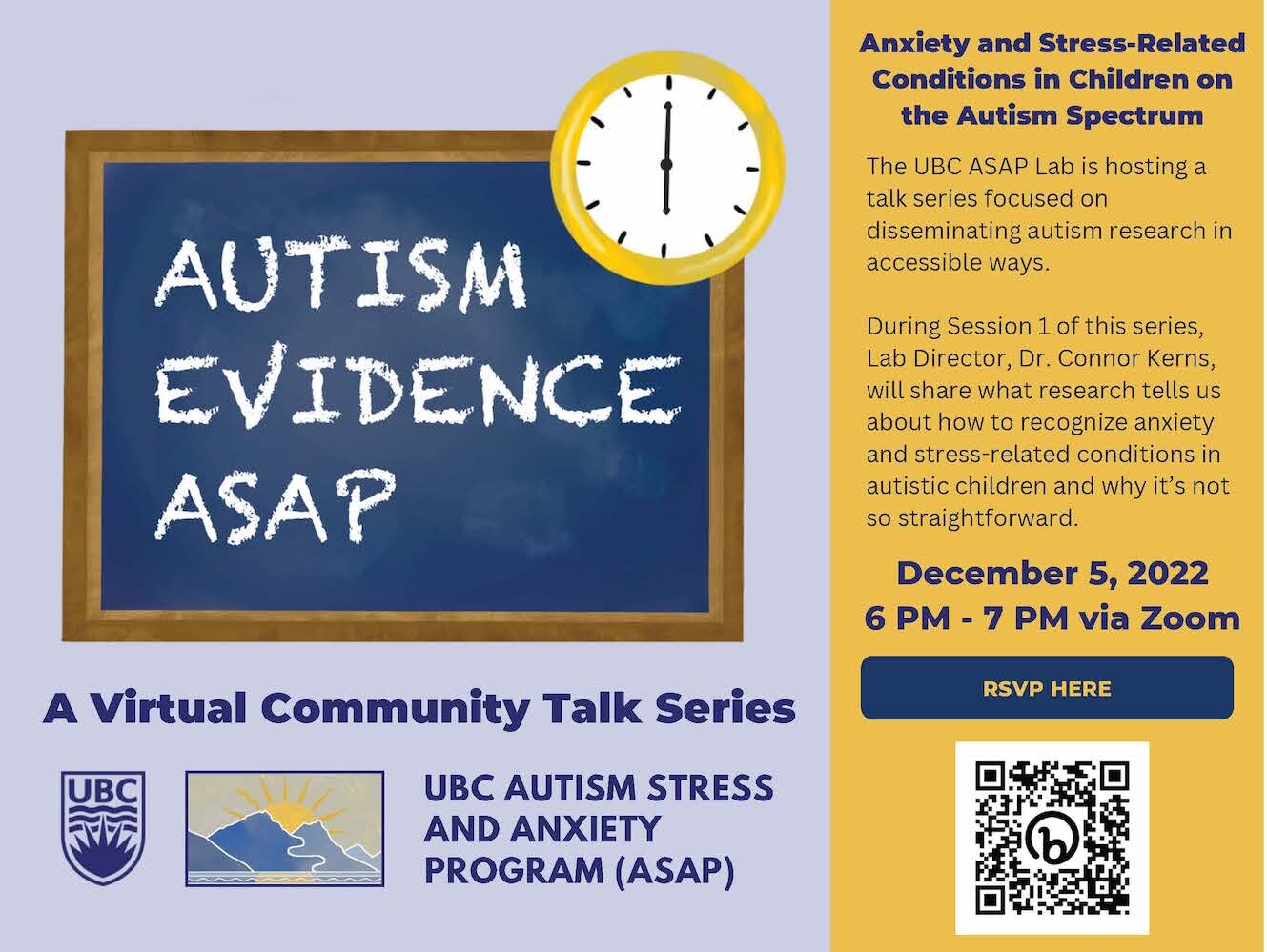 Autism Evidence ASAP: A Community Talk Series