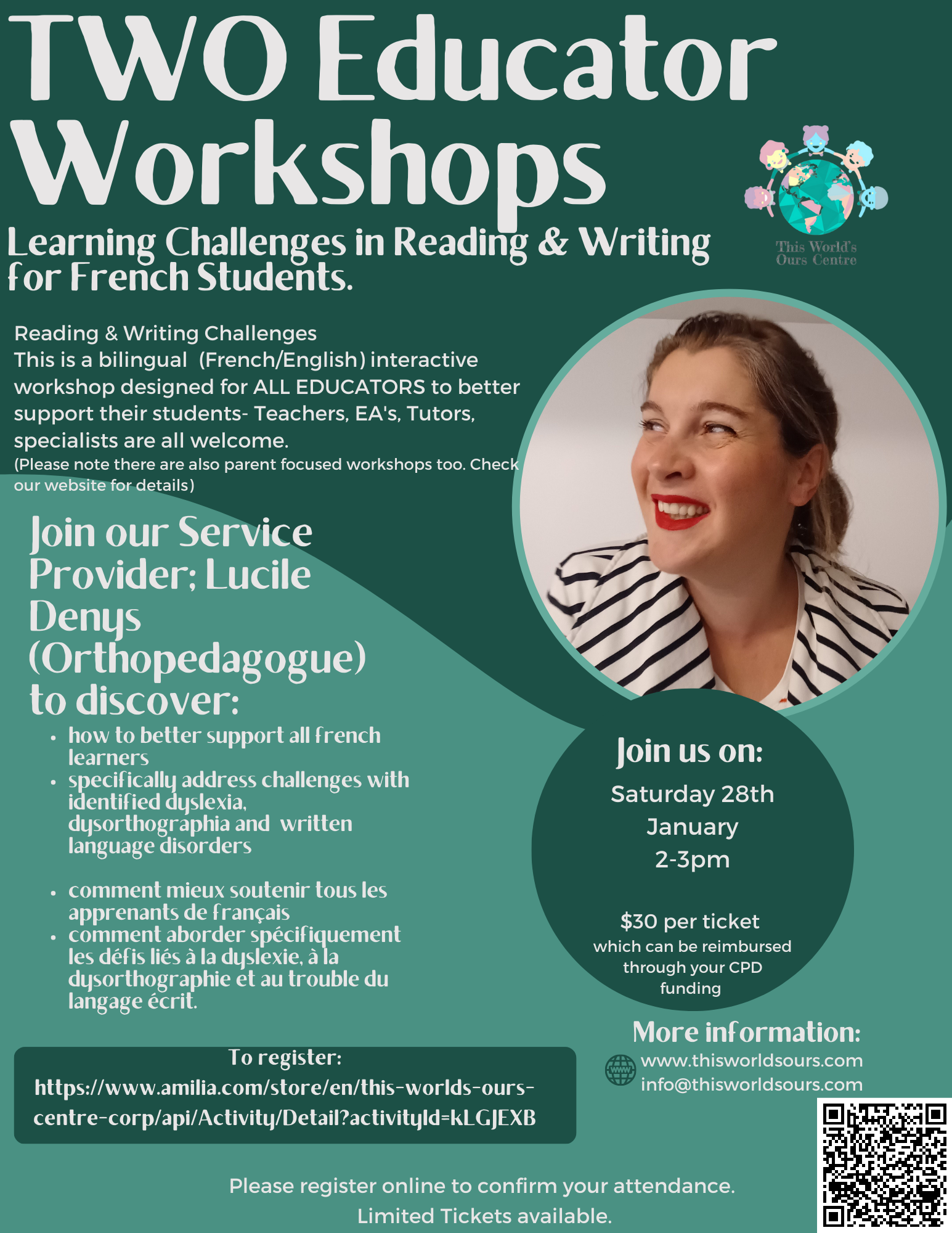 TWO Educator Workshop: Challenges in Reading & Writing for French Learners