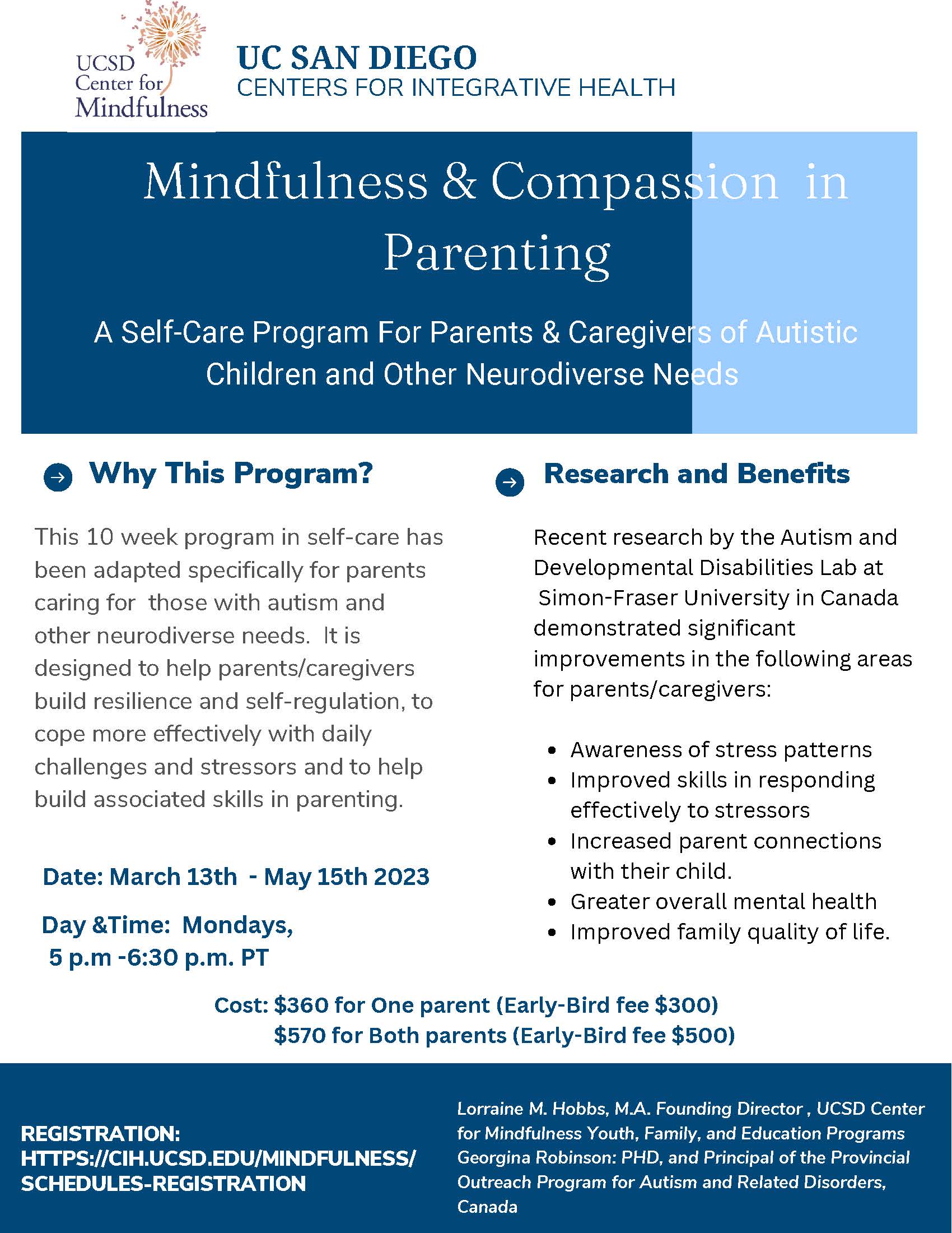 Mindfulness & Compassion in Parenting (Online)