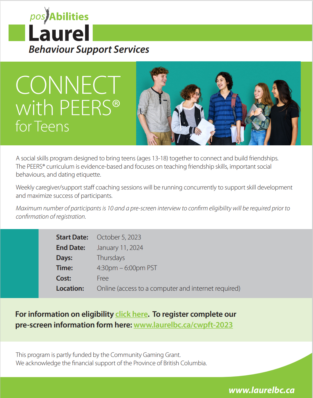 Connect with PEERS(R) for Teens