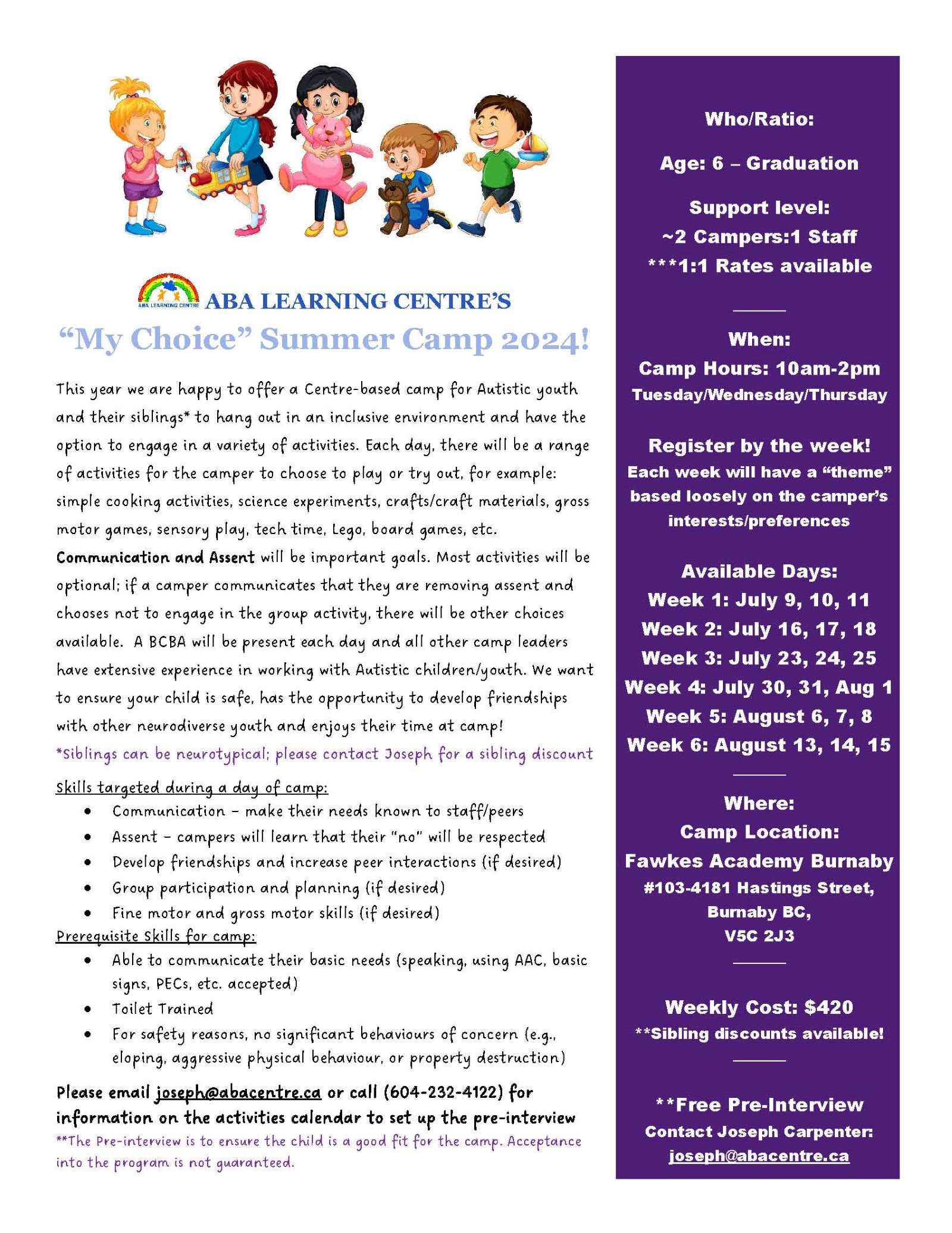 My Choice Summer Camp
