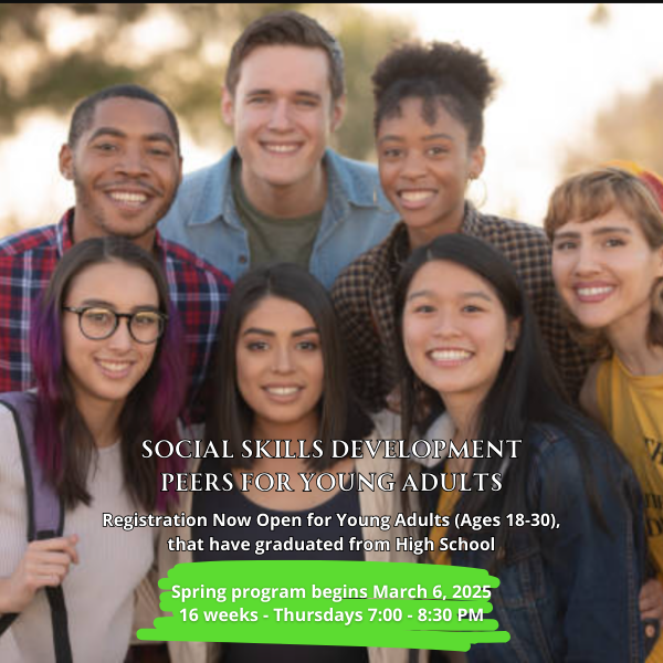 PEERS for Young Adults (Online) ages 18-30 - 16 Week Program