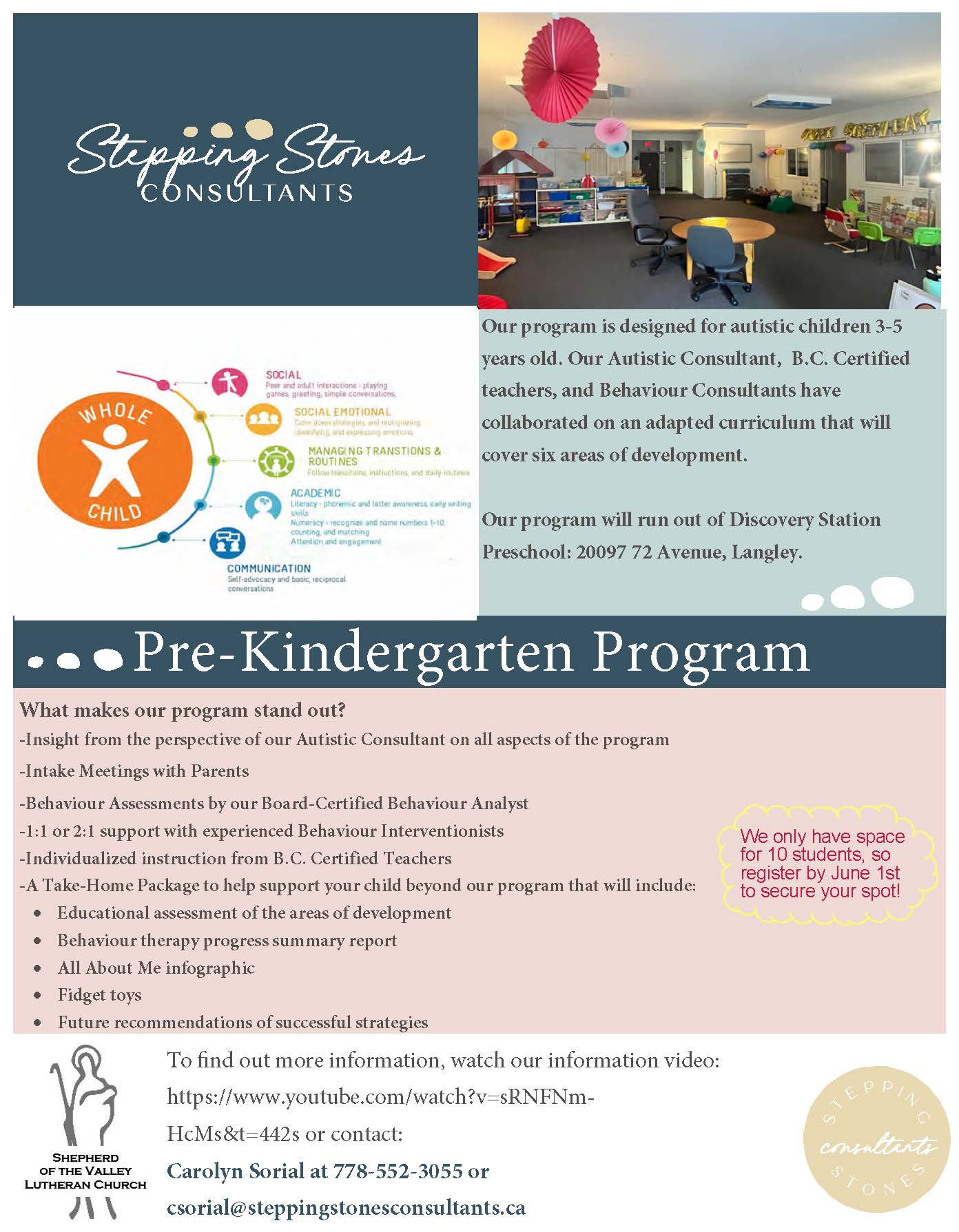 Summer Pre-Kindergarten Program