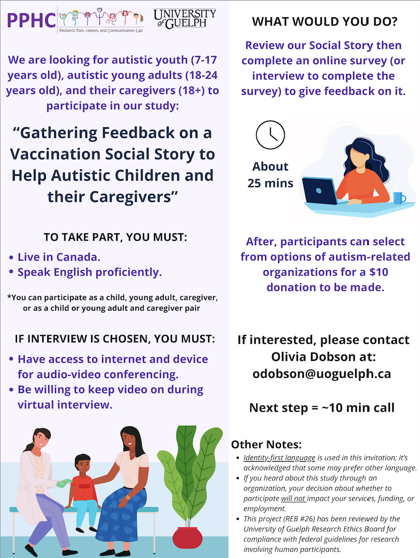 Gathering Feedback on a Vaccination Social Story to Help Autistic Children and Their Caregivers