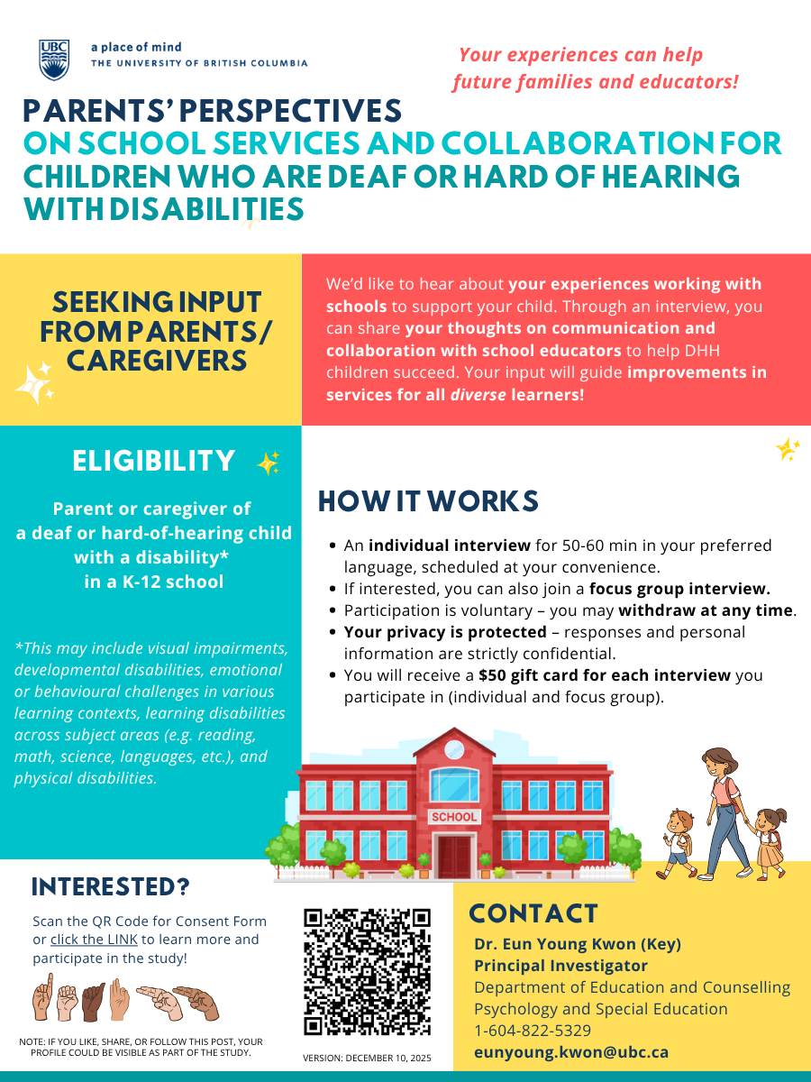 Family–School Collaboration in Supporting Deaf and Hard of Hearing Children with Disabilities in Canada